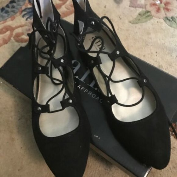 ana black flats